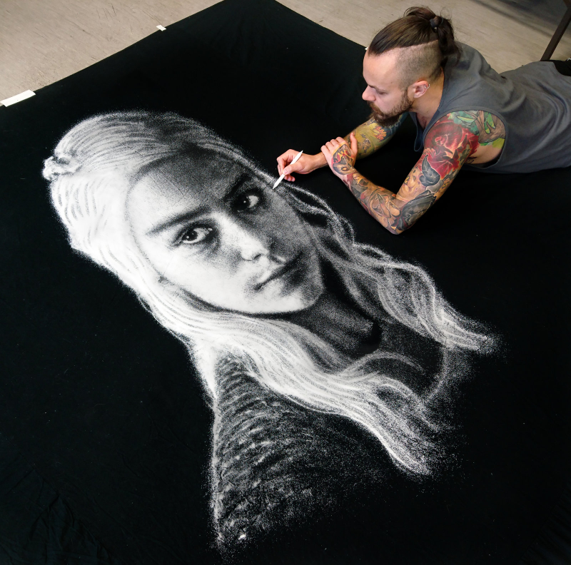 Illustration for article titled A Salt Portrait of Daenerys Targaryen
